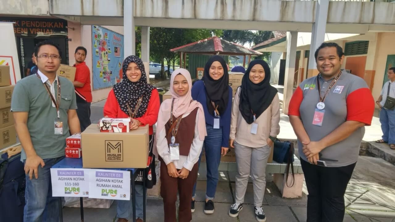 Joining CSR Program with Muslim Volunteer Malaysia (MVM) for 200+ Asnaf families at the SK Puchong Utama (February 2017)